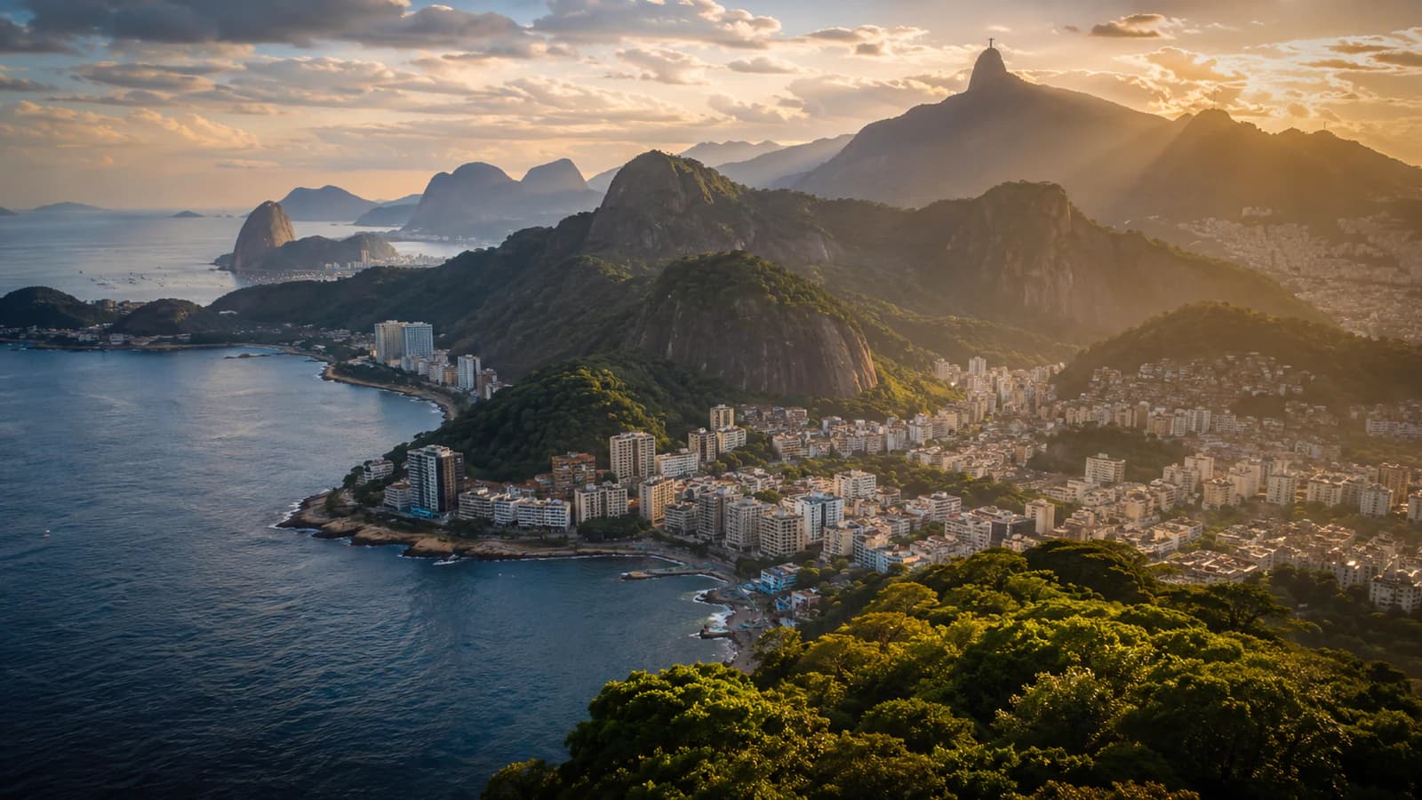 Cinematic TGPI country visual of Brazil, highlighting its landscape, culture and contemporary identity.