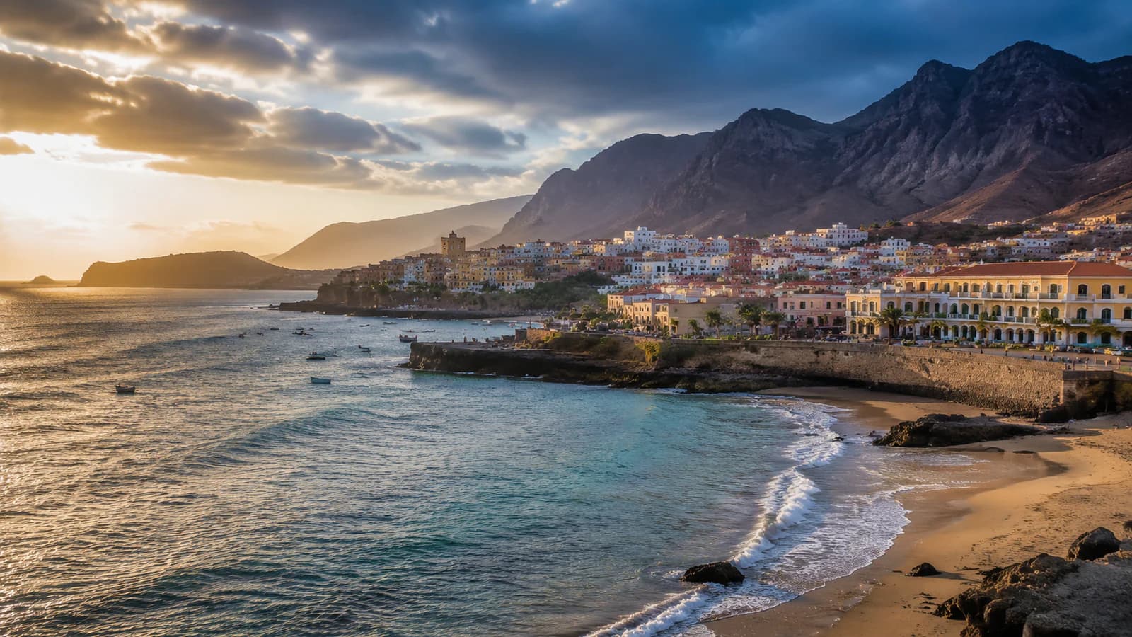 Cinematic TGPI country visual of Cabo Verde, highlighting its landscape, culture and contemporary identity.