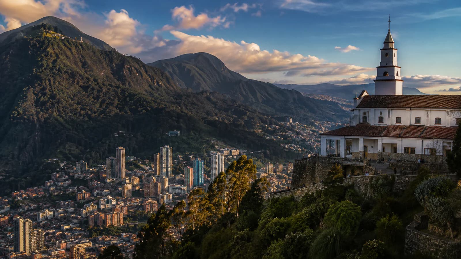 Cinematic TGPI country visual of Colombia, highlighting its landscape, culture and contemporary identity.