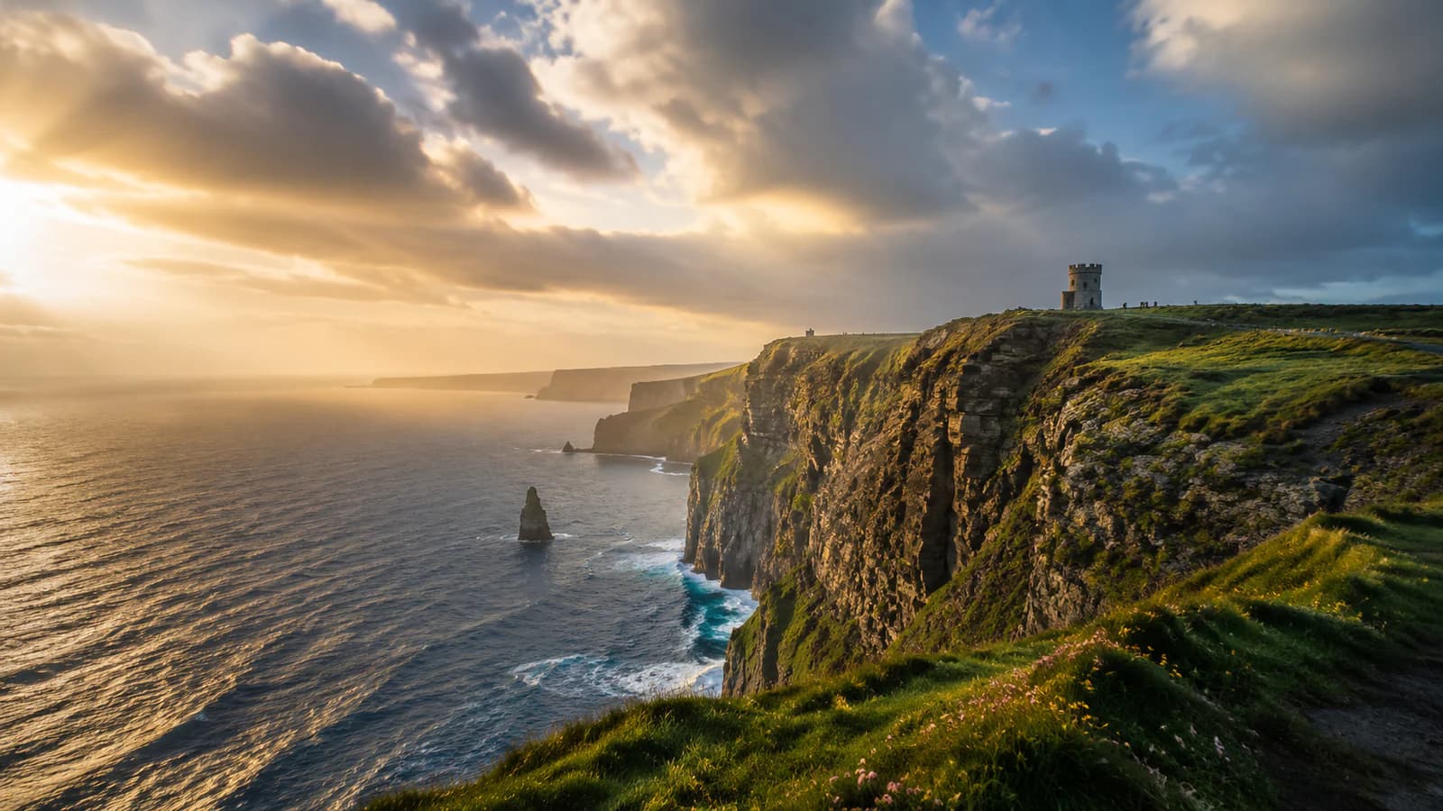 Cinematic TGPI country visual of Ireland, highlighting its landscape, culture and contemporary identity.