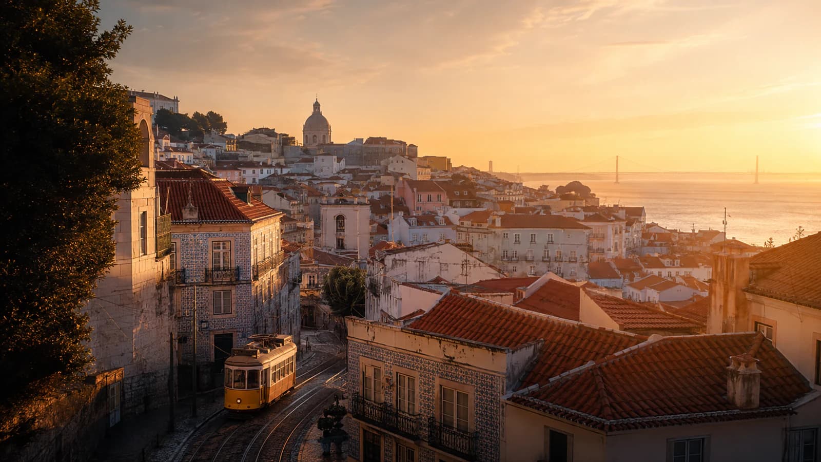 Cinematic TGPI country visual of Portugal, highlighting its landscape, culture and contemporary identity.