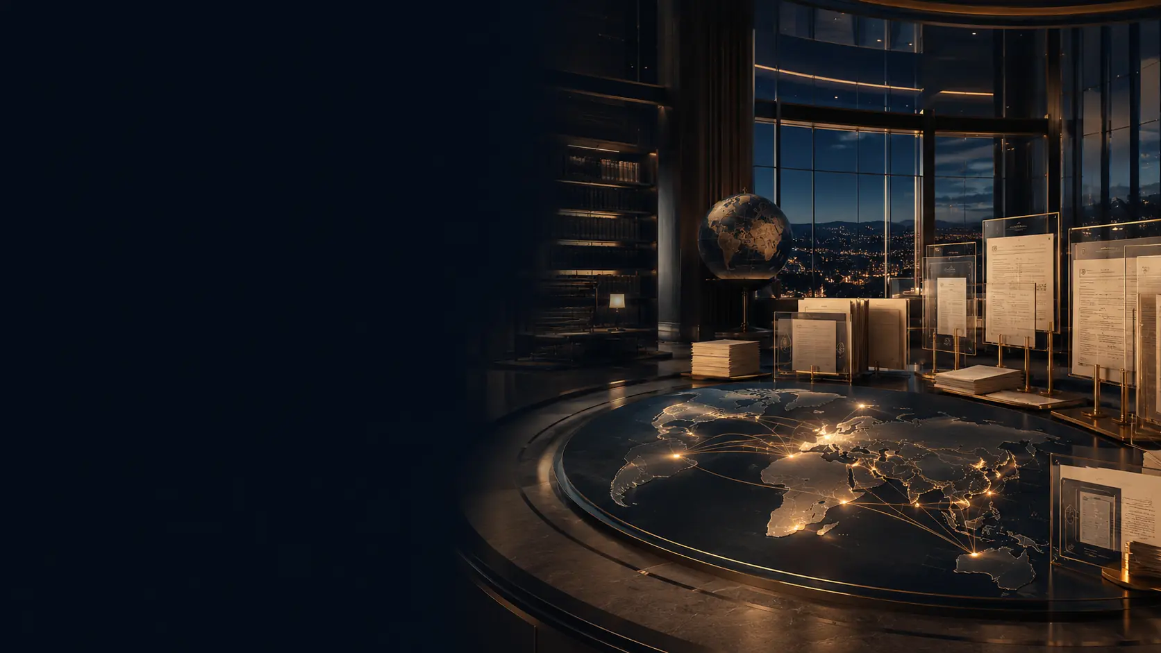 TGPI global evidence observatory connecting an illuminated world atlas with organized document research